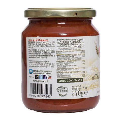 SỐT Mỳ Ý ARRABBIATA 370G (#54210)