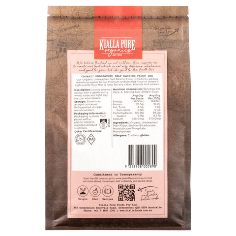 BỘT NGŨ CỐC TỰ NỞ KHÔNG TẨY TRẮNG HỮU CƠ 1KG (#55047)