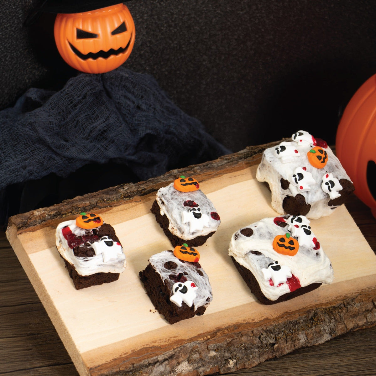 Haunted Halloween Brownies