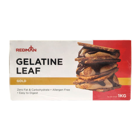 BOVINE GELATINE LEAF GOLD 1KG/REDMAN (CARX25BOXX1KG) (#111474)
