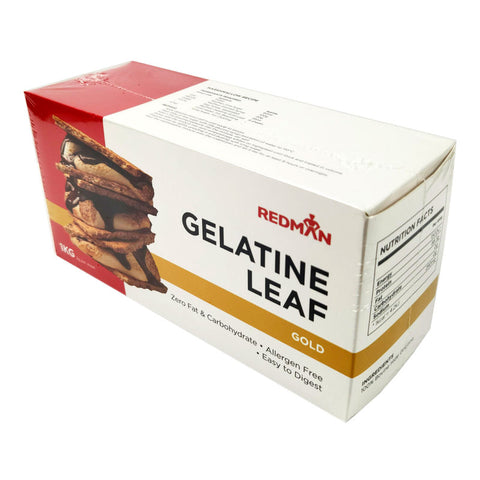 BOVINE GELATINE LEAF GOLD 1KG/REDMAN (CARX25BOXX1KG) (#111474)