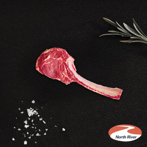 CHILLED AU BEEF GF TOMAHAWK 3-4RIBS/NORTH RIVER (#111696)