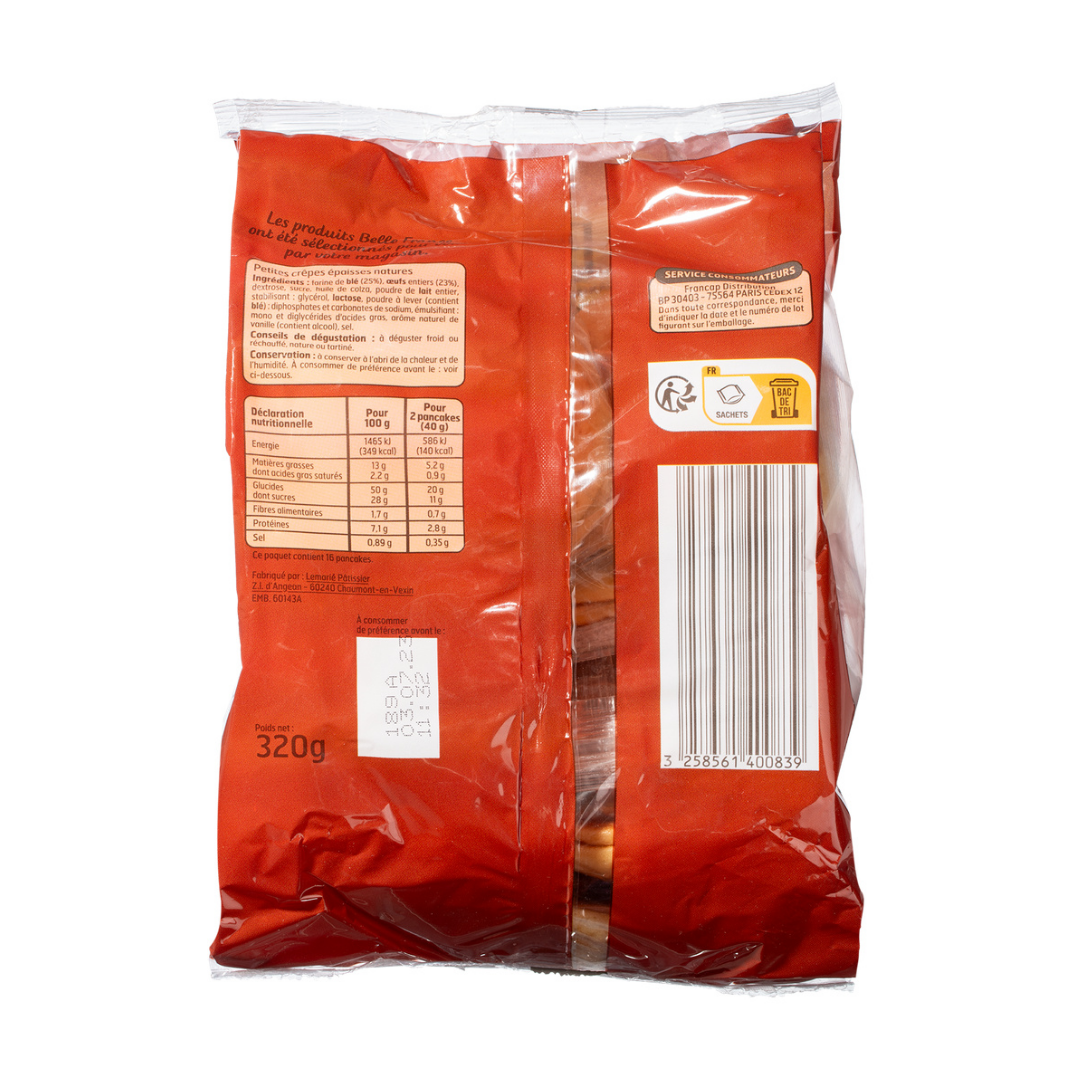 BREAD PANCAKES PLAIN 8X2PC 320G (