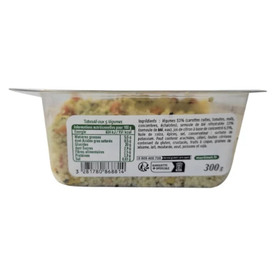 SALAD TABBOULEH 5 VEGGIES 300G (