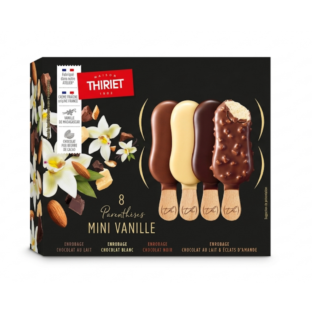 FROZEN VANILLA MINI PARENTH ICE CREAM 260GX8PC (