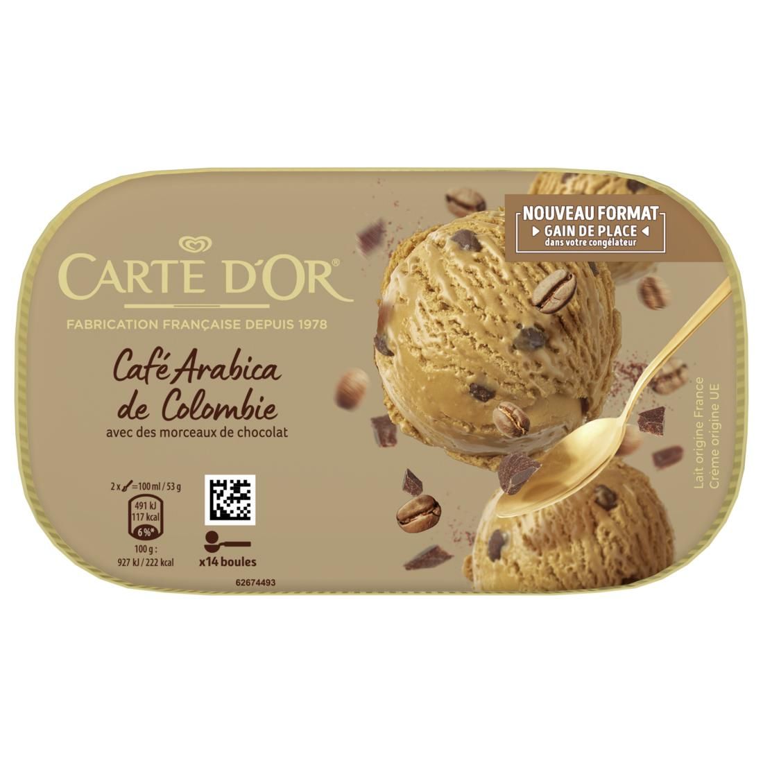 FROZEN TUB ICE CREAM COFFEE 374G (