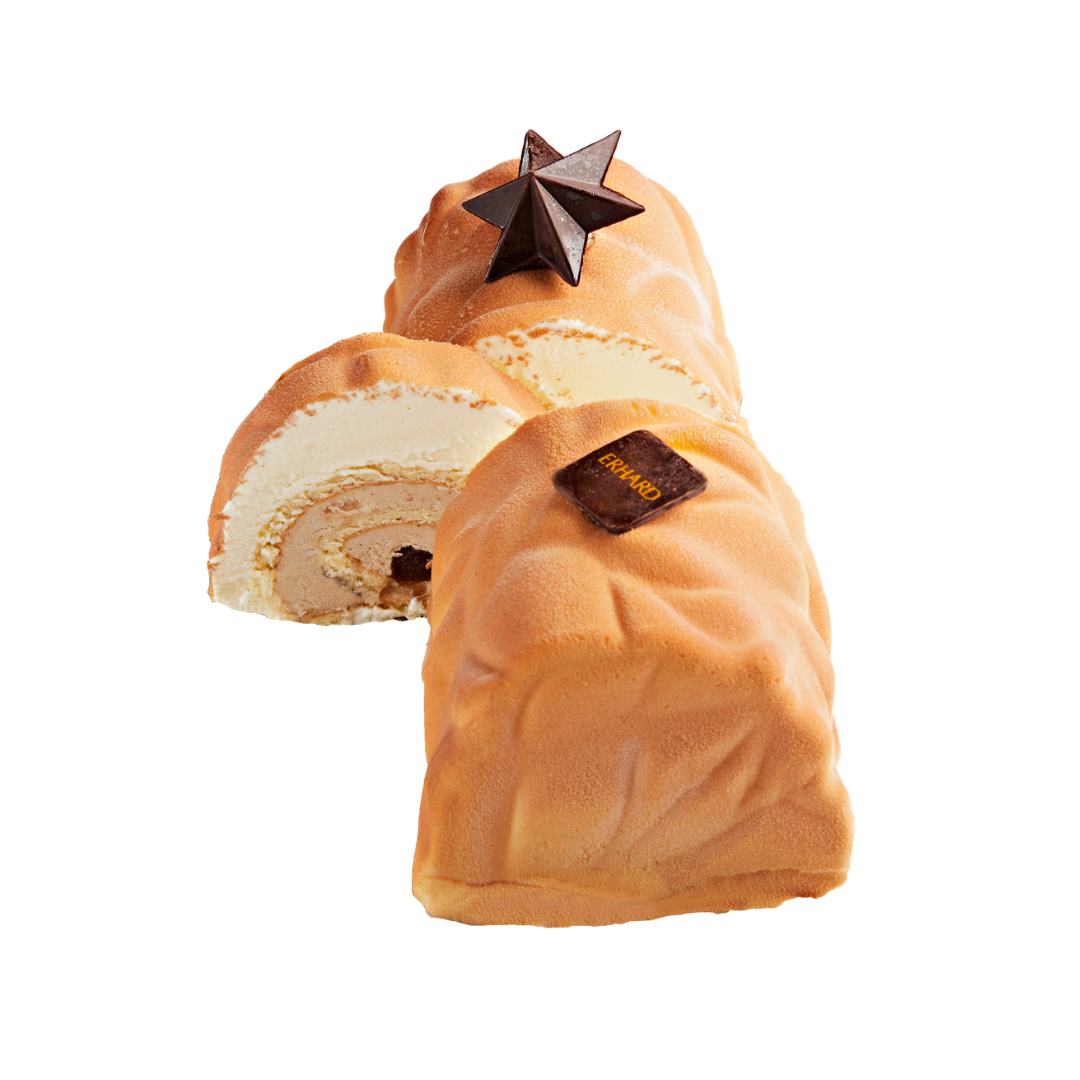 FROZEN LOG CAKE VANILLA CHESTNUT CAKE 550G (