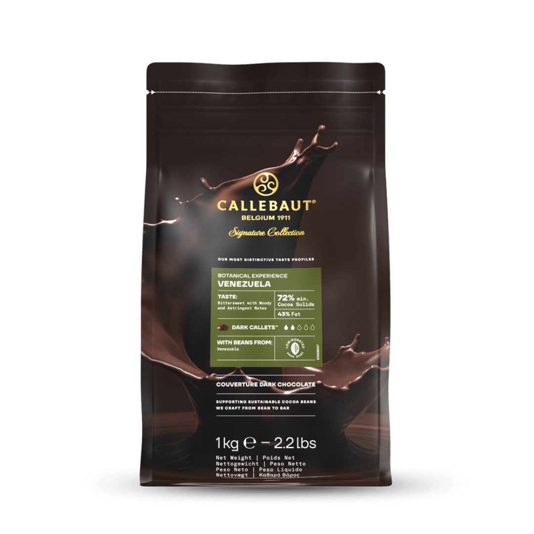 CHOC DARK BOTANICAL VENEZUELA 72% 1KG / CALLEBAUT CHDR1BOVEN (