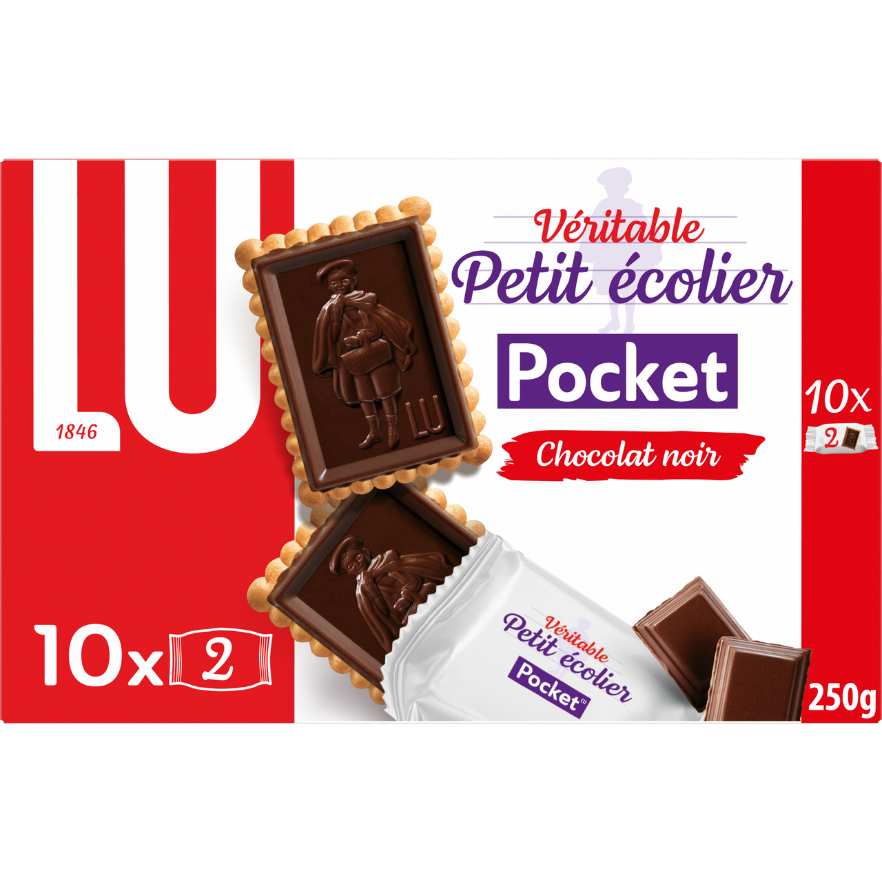 DARK CHOCO POCKT PETIT ECOLIER 250G (