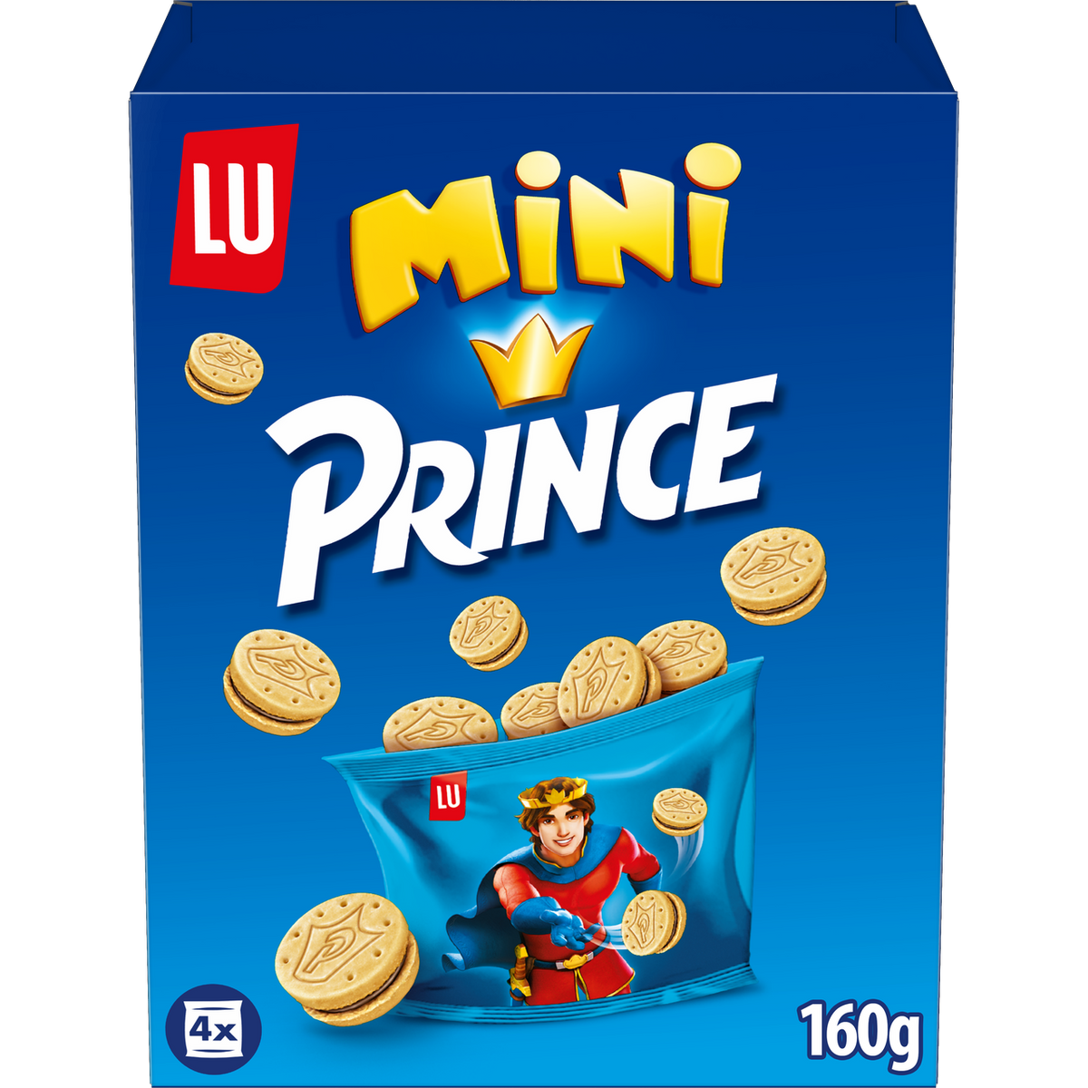 BISCUIT CHOCOLATE MINI PRINCE 4X40G (