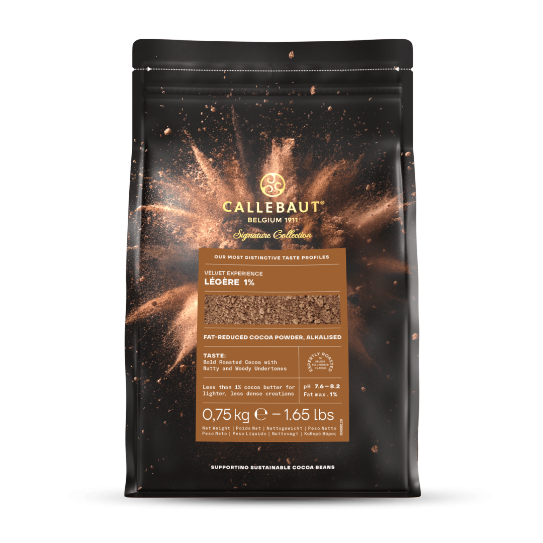 CHOC PWD VELVET LÉGÈRE 1% 750G / CALLEBAUT DCP-01VELEG-E093B (