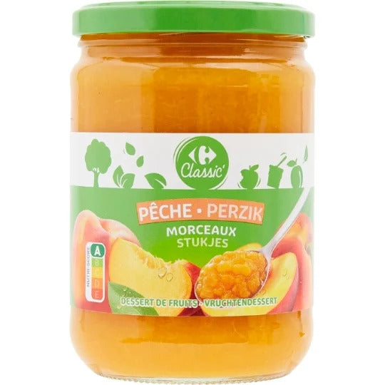 PEACH COMPOTE WITH PIECES 580G (