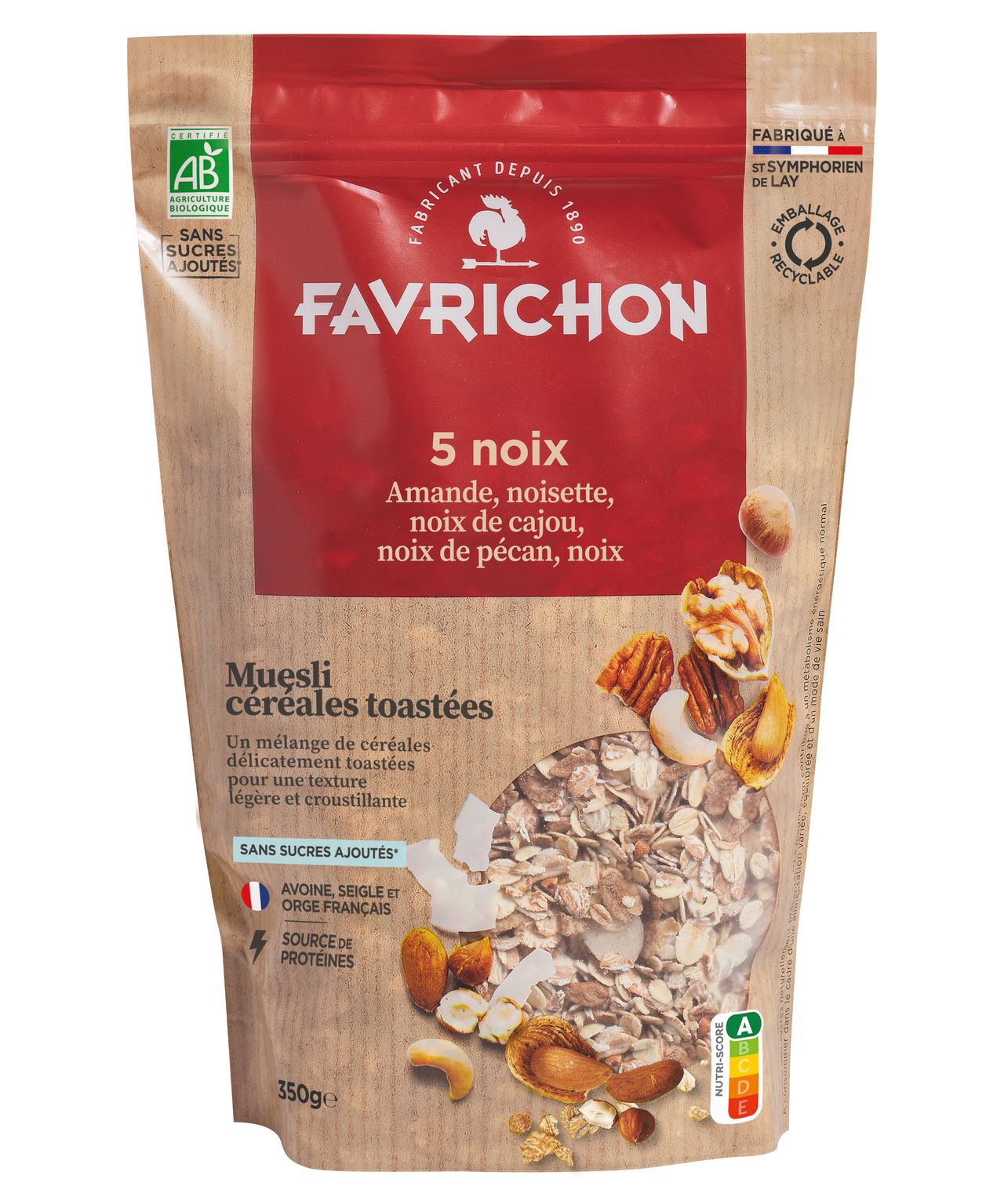 TOASTED MUESLI 5 NUTS 350G (