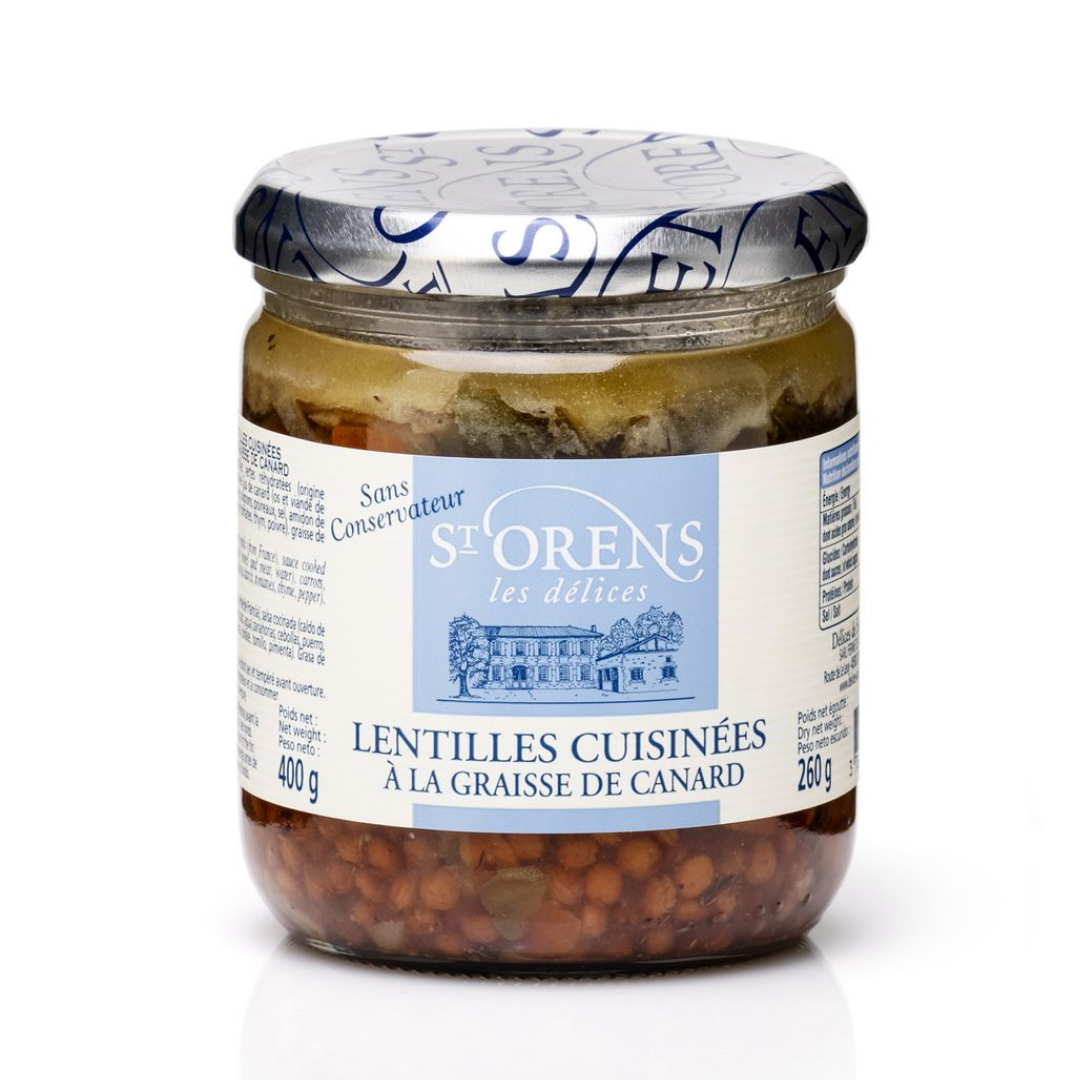 LENTILS COOKED IN FAT 400G (