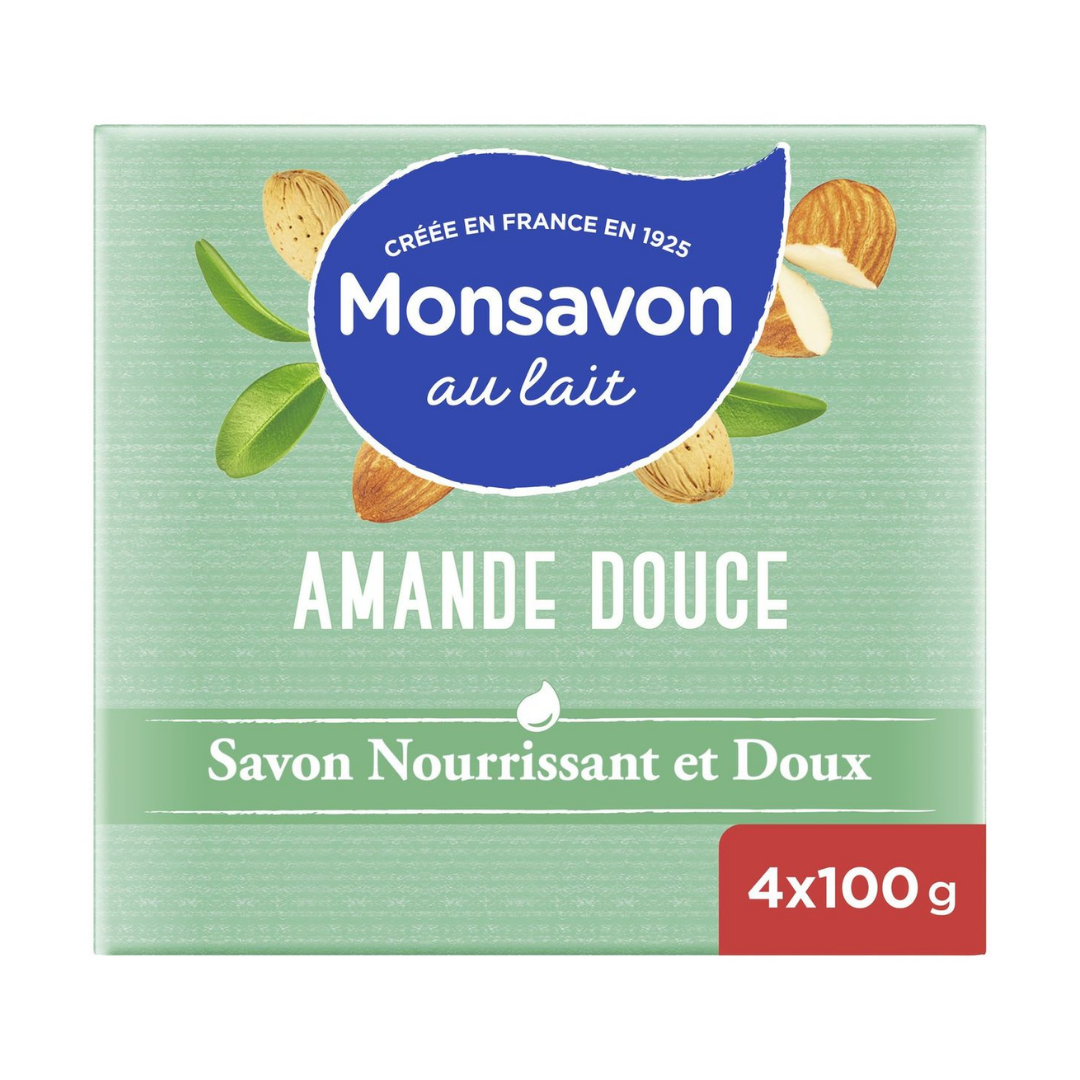 SOAP BARS SWEET ALMOND 4X100G (