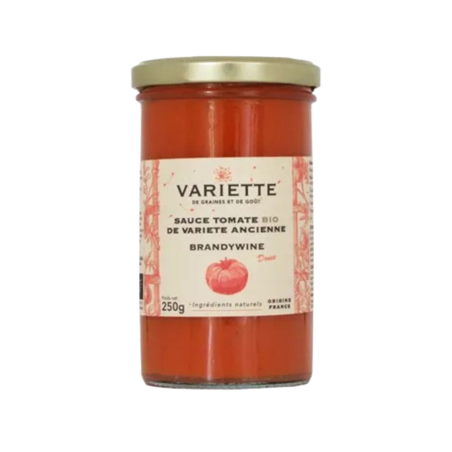ORGANIC RED BRANDYWINE TOMATO SAUCE 250G (