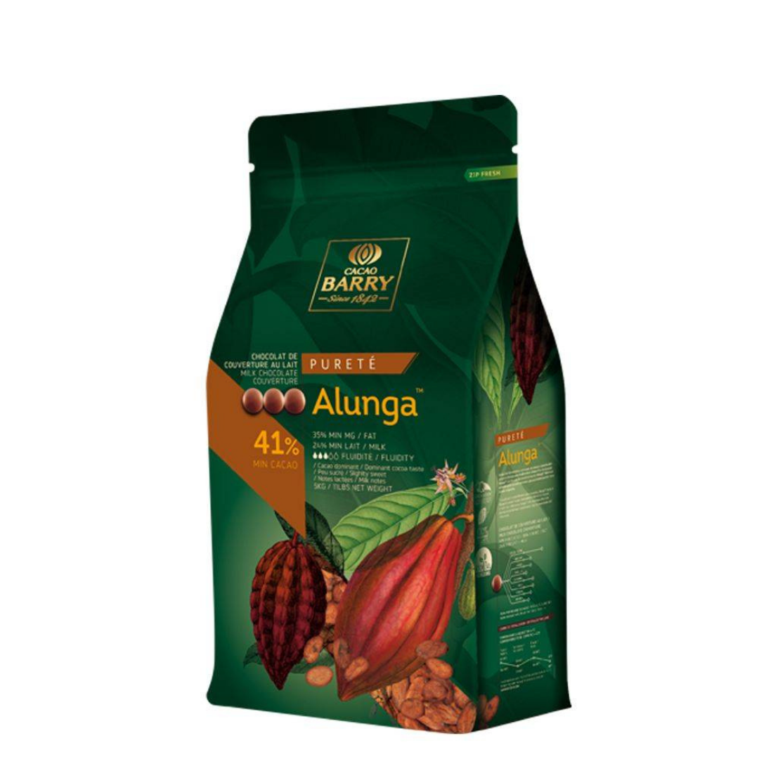 CHOC COUV MILK ALUNGA 41% 5KG / CACAO BARRY CHM-Q41ALUN (