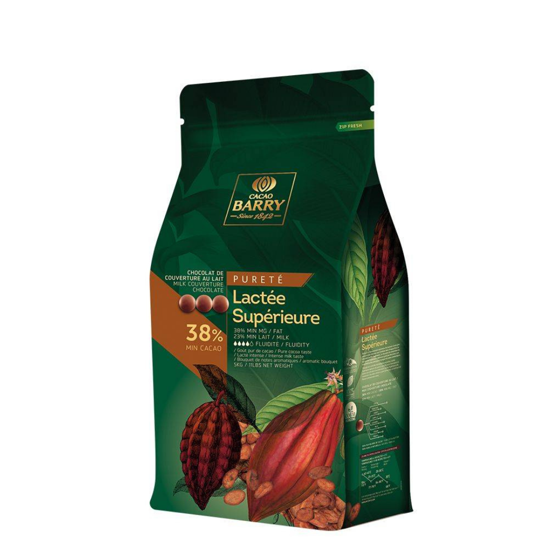 CHOC COUV MILK LACTEE 38% 5KG / CACAO BARRY CHM-O38LSUP (