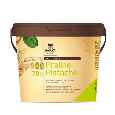 PISTACHIO PASTE PRALINE 70% 1KG/CACAO BARRY (#128748)