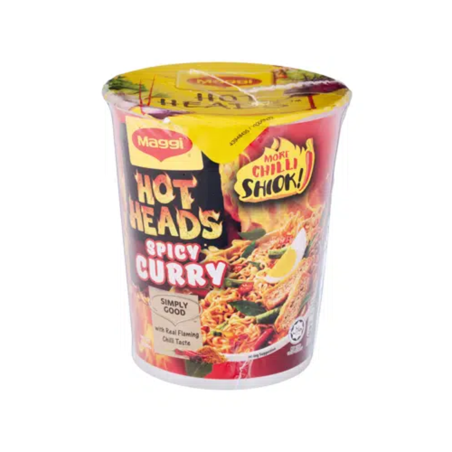 HOT HEAD SPICY CURRY CUP NOODLE 59G (