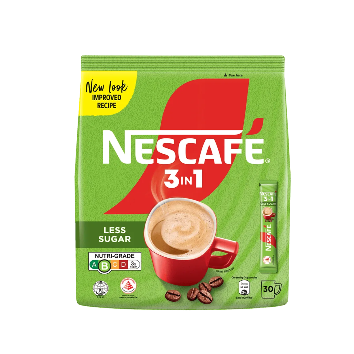 3IN1 ORIGINAL LESS SUGAR (30X14G) (