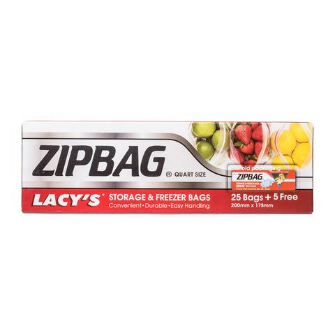 TÚI ZIPBAG KÍCH THƯỚC QUART 200MMX175MM (HỘP 25 CÁI + 5 CÁI MIỄN PHÍ) (#52391)