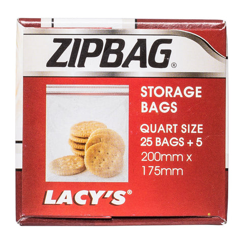 TÚI ZIPBAG KÍCH THƯỚC QUART 200MMX175MM (HỘP 25 CÁI + 5 CÁI MIỄN PHÍ) (#52391)