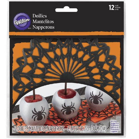 GIẤY DOYLEY MẠNG NHỆN HALLOWEEN 6 INCH 12 CÁI (#65256)