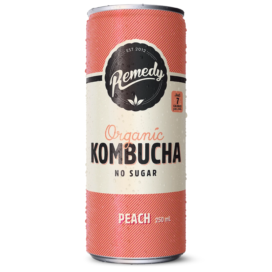 PEACH KOMBUCHA 250ML (