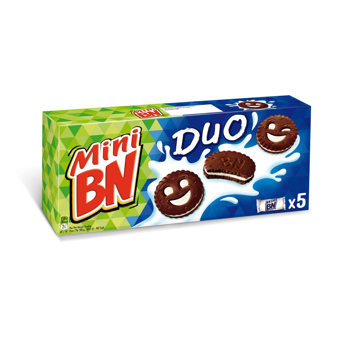 MINI DUO CHOC VANILA BISCUIT 190G (