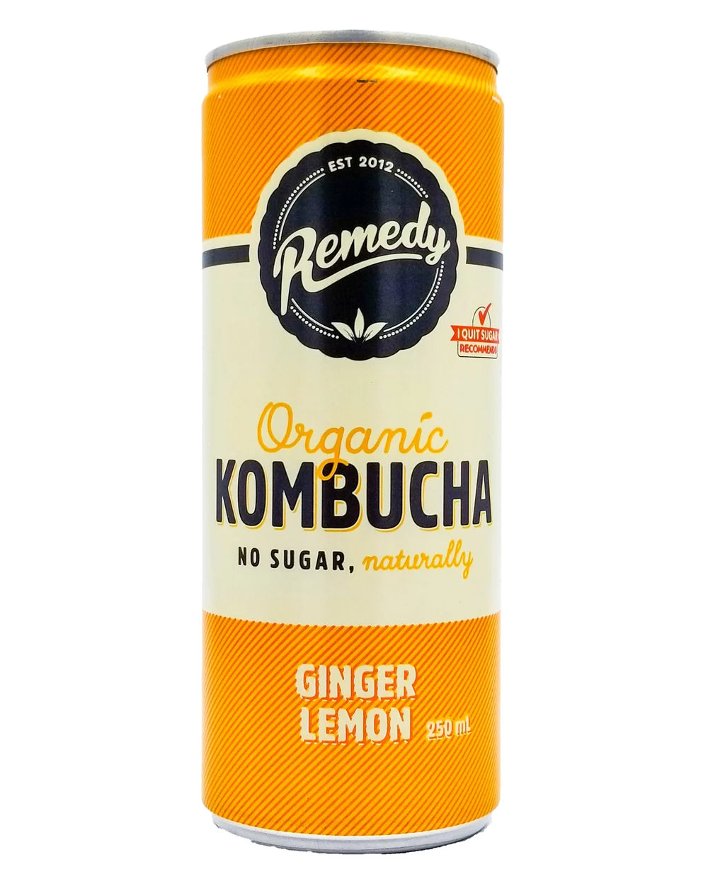 GINGER LEMON KOMBUCHA 250ML (