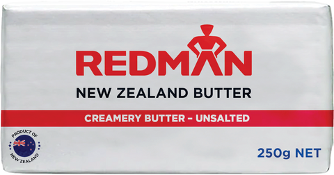 BUTTER UNSALTED SWEET CREAM/REDMAN 250G (CARX40PCX250G) (#112564)